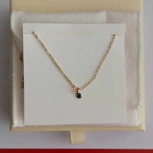 Ayou Jewelry | Birthstone charm necklace